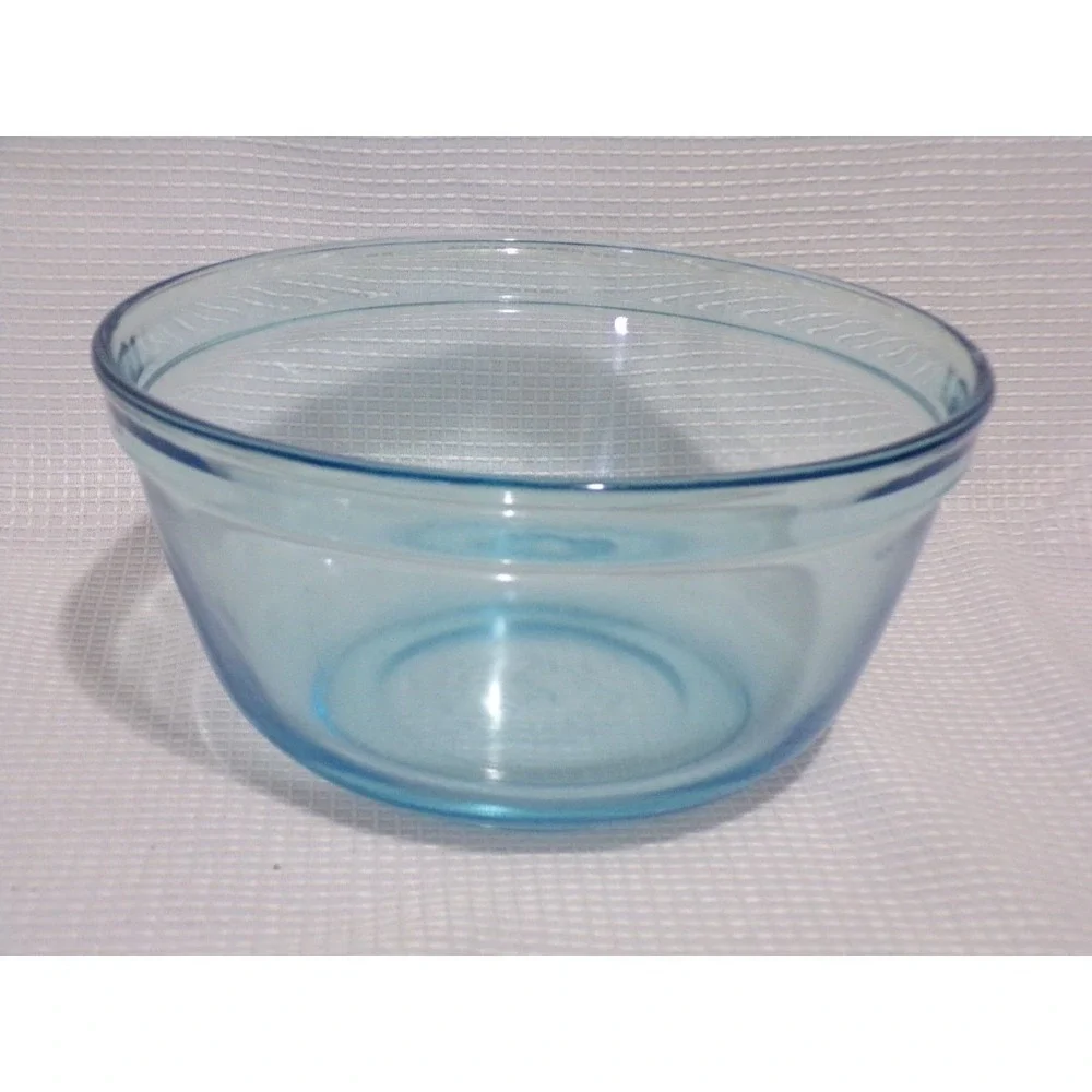 Anchor Hocking Teal Blue Mixing Serving Bowl 8.5